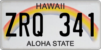 HI license plate ZRQ341