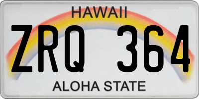 HI license plate ZRQ364