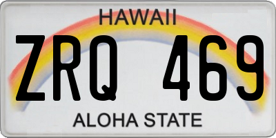 HI license plate ZRQ469