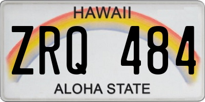 HI license plate ZRQ484