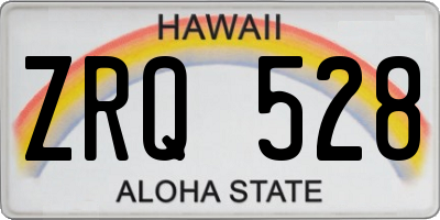 HI license plate ZRQ528