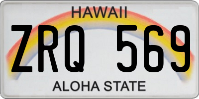 HI license plate ZRQ569