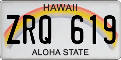 HI license plate ZRQ619