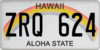HI license plate ZRQ624