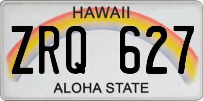 HI license plate ZRQ627