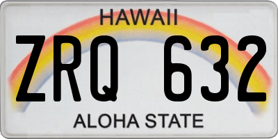 HI license plate ZRQ632