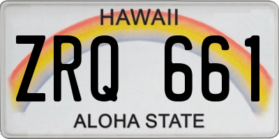 HI license plate ZRQ661