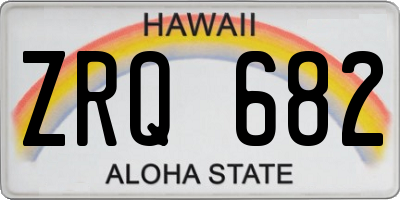 HI license plate ZRQ682