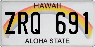 HI license plate ZRQ691