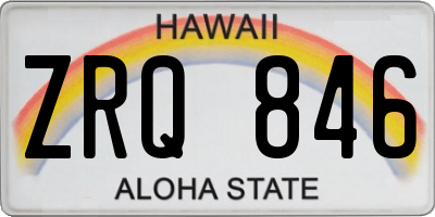 HI license plate ZRQ846