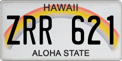 HI license plate ZRR621