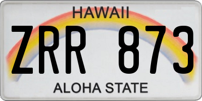 HI license plate ZRR873