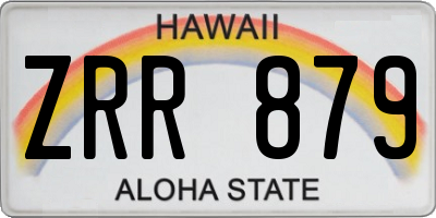 HI license plate ZRR879