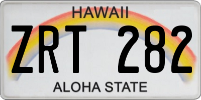 HI license plate ZRT282