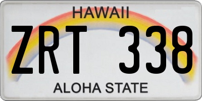 HI license plate ZRT338