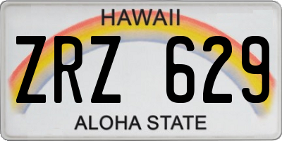 HI license plate ZRZ629