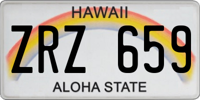 HI license plate ZRZ659