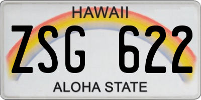 HI license plate ZSG622