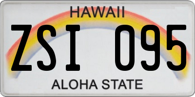 HI license plate ZSI095