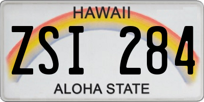 HI license plate ZSI284