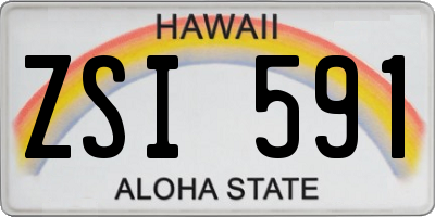 HI license plate ZSI591