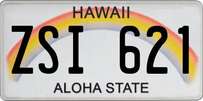 HI license plate ZSI621