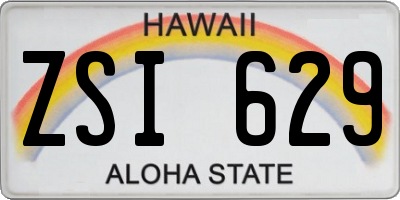 HI license plate ZSI629