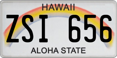 HI license plate ZSI656