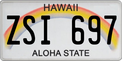 HI license plate ZSI697