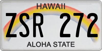 HI license plate ZSR272