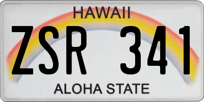 HI license plate ZSR341