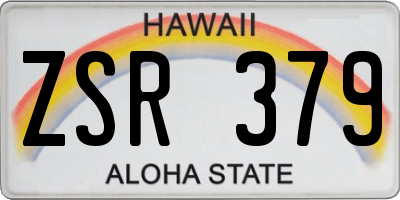 HI license plate ZSR379