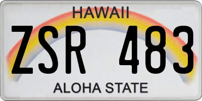 HI license plate ZSR483