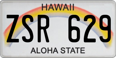 HI license plate ZSR629