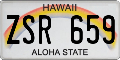 HI license plate ZSR659