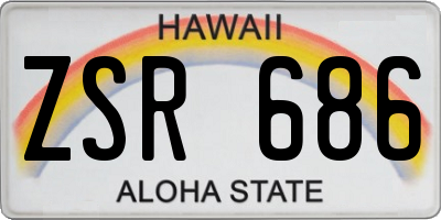 HI license plate ZSR686