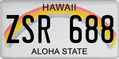 HI license plate ZSR688