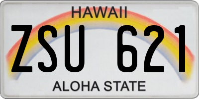HI license plate ZSU621