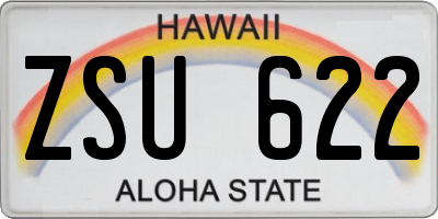 HI license plate ZSU622
