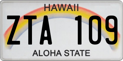 HI license plate ZTA109