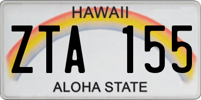 HI license plate ZTA155