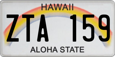 HI license plate ZTA159