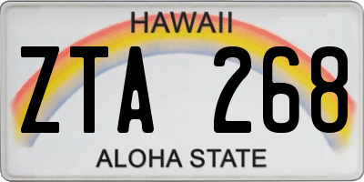HI license plate ZTA268