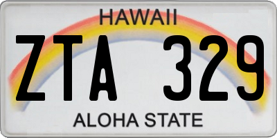 HI license plate ZTA329