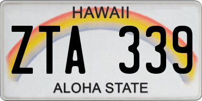 HI license plate ZTA339