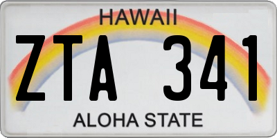HI license plate ZTA341