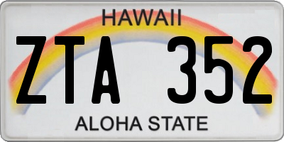 HI license plate ZTA352
