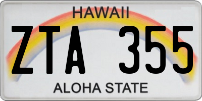 HI license plate ZTA355