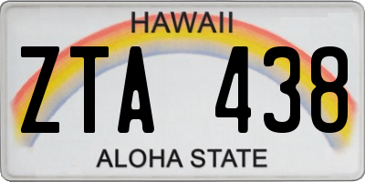 HI license plate ZTA438