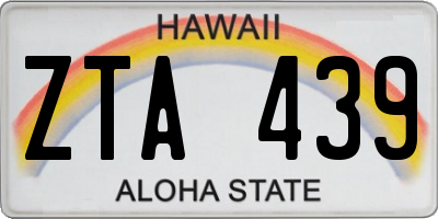HI license plate ZTA439